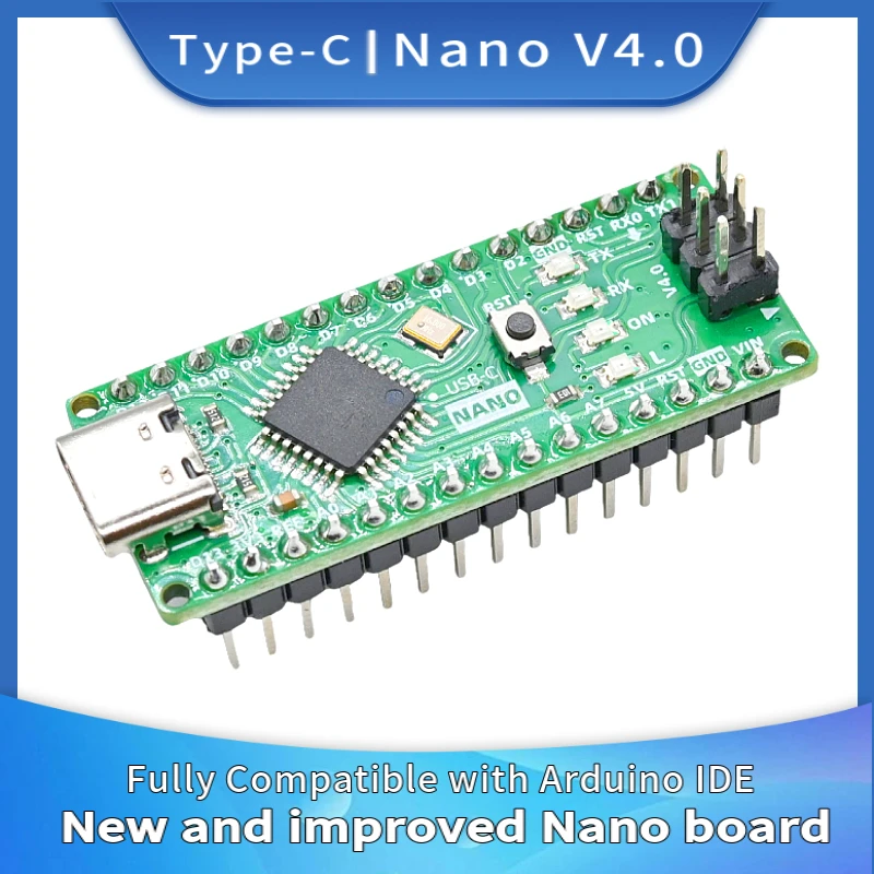 Ulepszona płytka Nano 4.0 (kompatybilna z Arduino Nano 3.0) TYPE-C z układem CH340C ATmega328PB, odpowiednia dla Arduino IDE