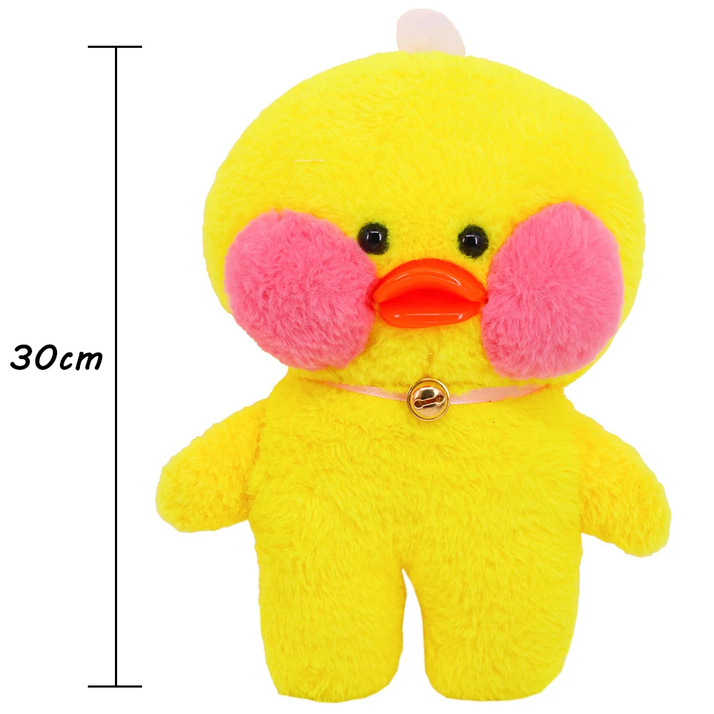 Kawaii Yellow Doll Clothes Dress Plush Animal Uniform Fit 30cm Lalafanfan Yellow Duck Dolls Children's Gift Doll Accessories Toy