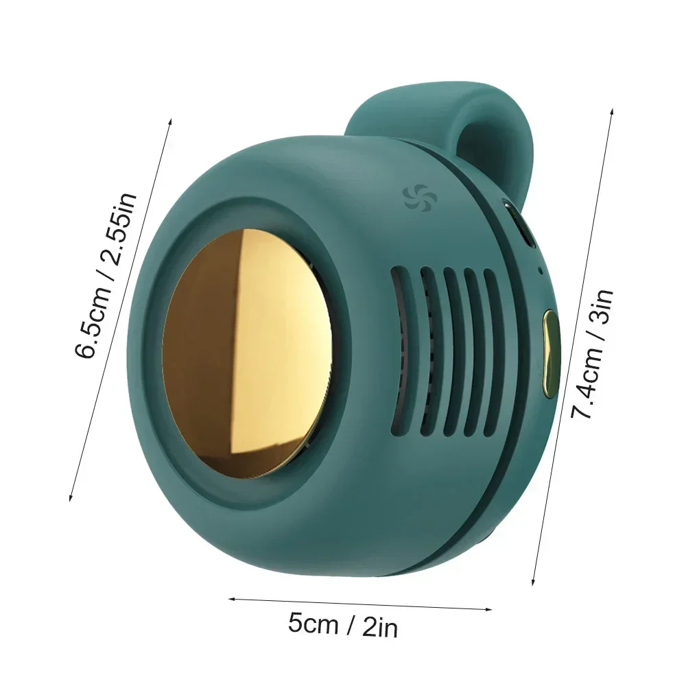 Bladeless Mini Fan Portable Handheld Rechargeable Electric Fan Clip Waist Fan Suitable for Outdoor Ventilation Desktop Small Fan image 6