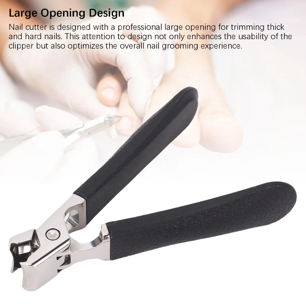 Wide Jaw Opening Wide Jaw Nail Clipper Sharpened Scissor Cutters Anti-Splash Cover Stainless Steel Nail Cutter Stainless Steel