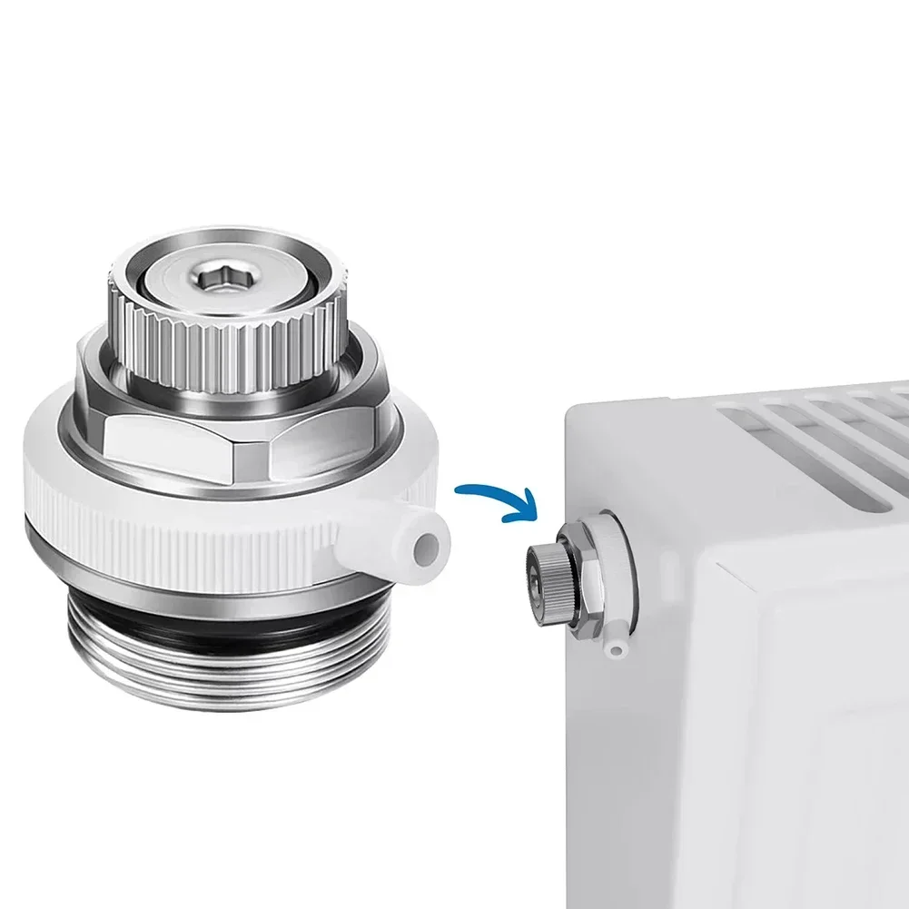 1/5pcs Radiator Exhaust Valve Copper Fully Automatic Heating Exhaust Valve 1/2" For Home Improvement Tool Accessory