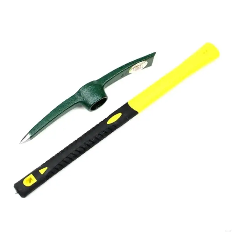 

587F Pick Mattock Hoe with Fiberglass Handle Portable for Digging Prospecting Camping Garden Pick Hand Tools Professional