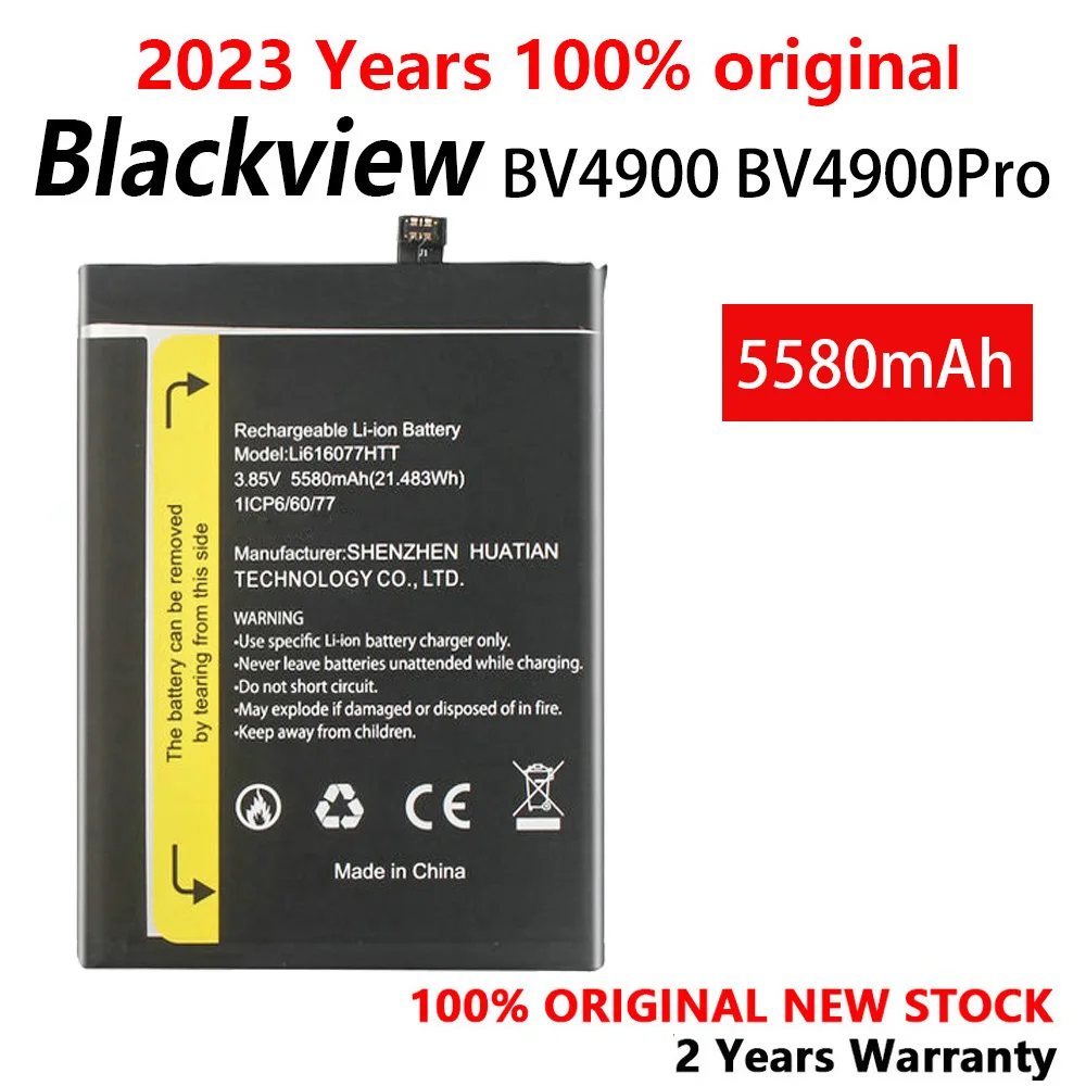 100% Original 5580mAh BV 4900 Replacement battery For Blackview LI616077HTT Bv4900 PRO High Quality Batteries With Gift Tools
