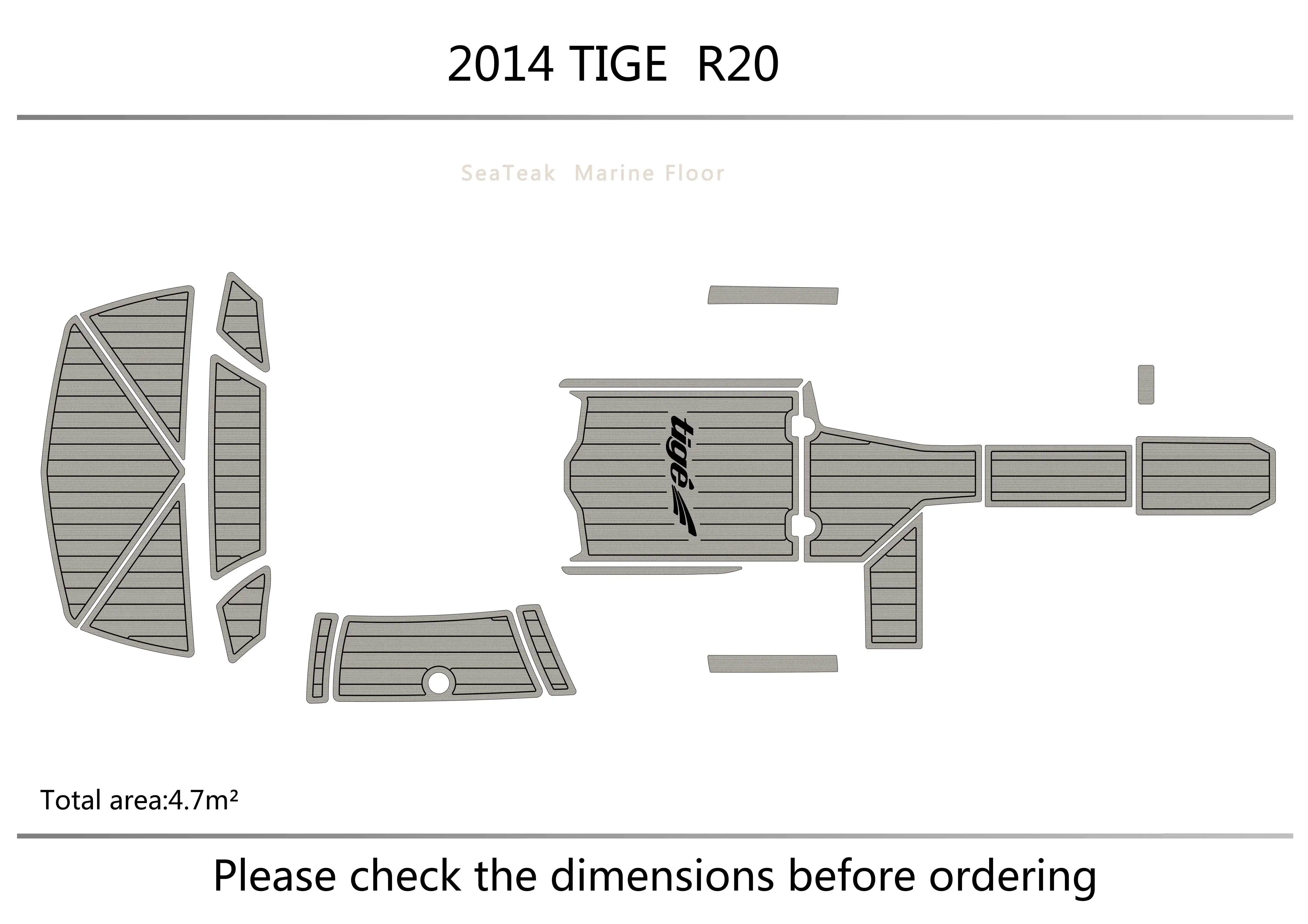 2014 TIGE R20  Cockpit  swimming platform  1/4