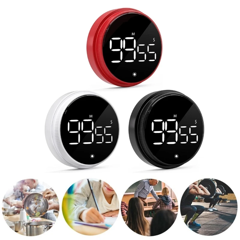 2024 New Digital Kitchen Timer Magnetic Countdown Countup Timer Large LED Countdown Timer for Kids, Adult, Kitchen, Teacher