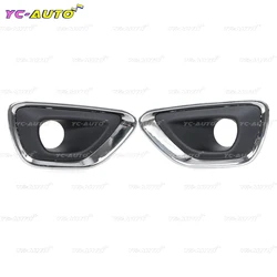 Car Chrome Front Bumper Fog Light Trim Cover Fog Lamp Cover For Jeep Grand Cherokee 2014-2016 68143078AB 68143079AB
