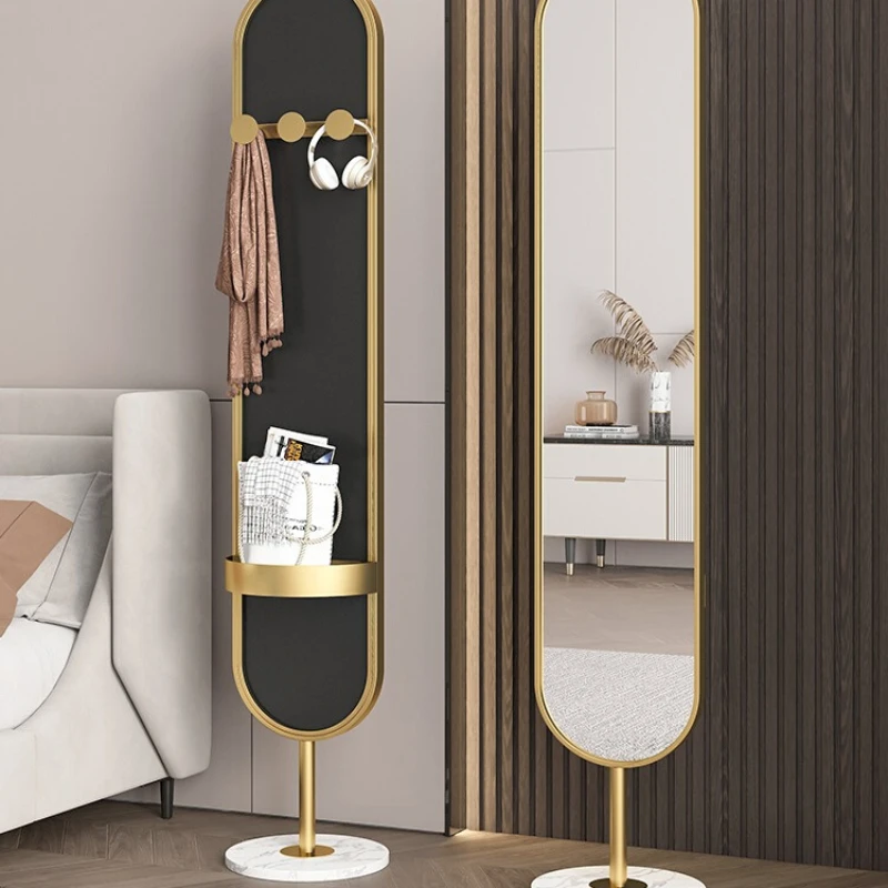 

Luxurious floor-to-ceiling mirror home bedroom narrow three-dimensional mirror modern minimalist with full-length mirror for