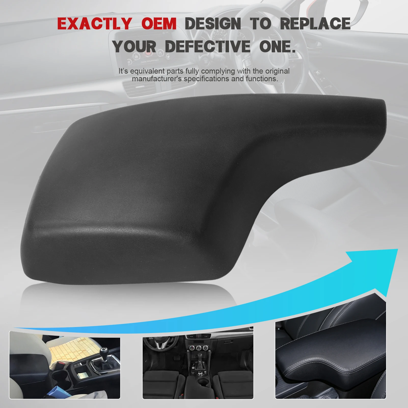 

Крышка центральной консоли для CX5 2013-2016 KA0G-64-450A-02, подлокотник, крышка сиденья, крышка средней консоли