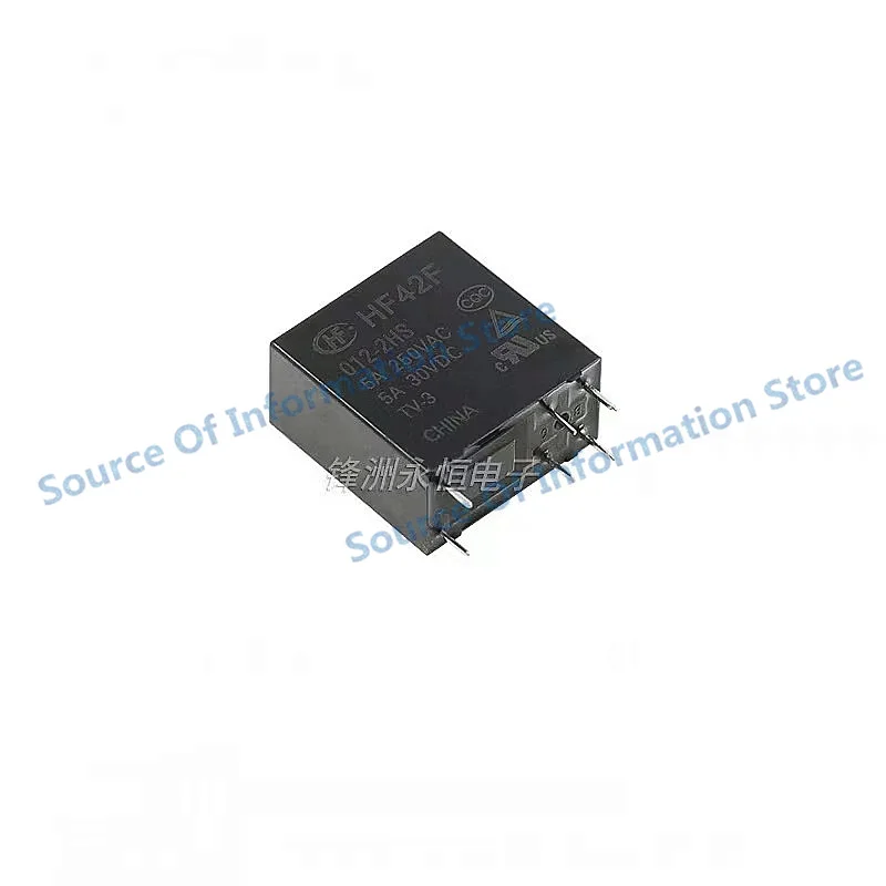 10PCS HF42F 005 012 024-2HS/2HST 5V 12V 24VDC Two Group Normally Open 6 Pin 5A250VAC Power Relay 100% New original