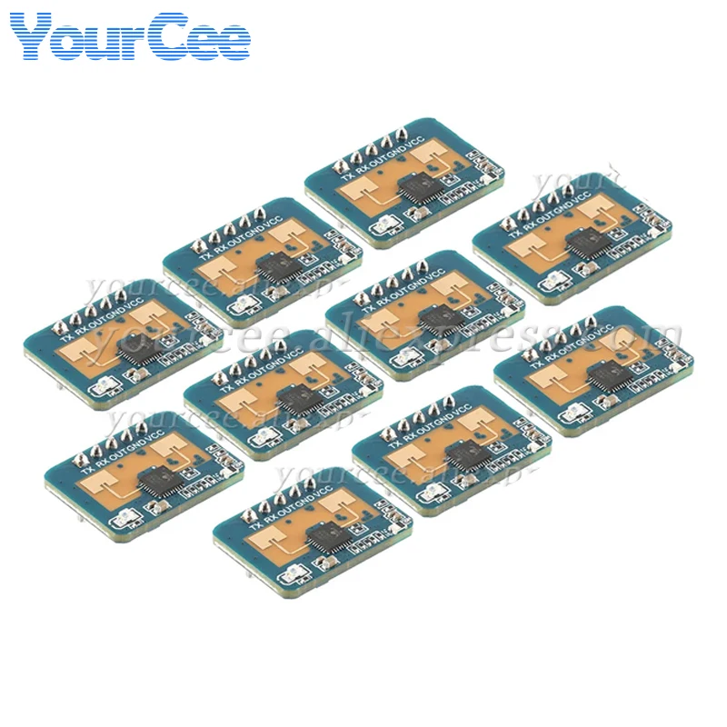 20 pcs/5 pcs 24 Ghz Menselijke aanwezigheidssensor HLK-LD2410C LD2410C Millimeter Wave Radar Module Contactloze Hartslag Bewegingsdetectie