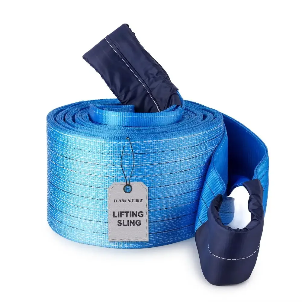 Heavy Lifting Strap 35200 lbs WLL 30 ft Polyester Sling Crane Strap Industrial Use Safe Durable Temperature Resistant