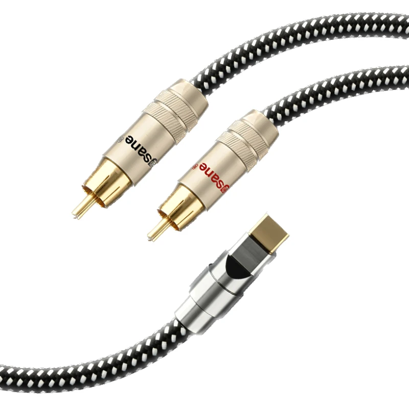 

Audio 5N OCC Type C To RCA Audio Cable Speaker Amplifier RCA Cable