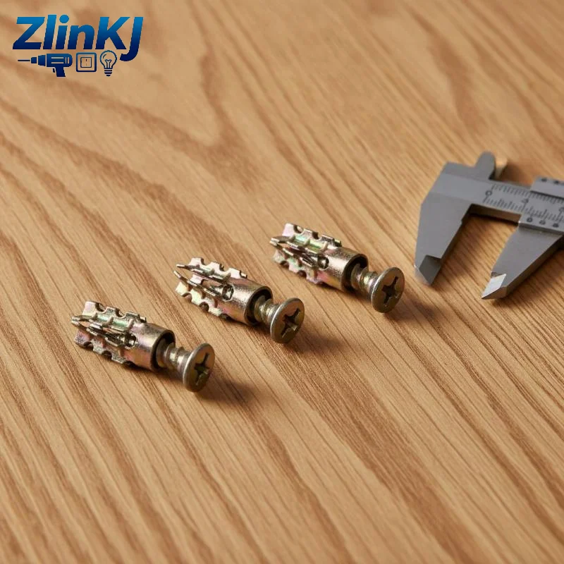 Short Expansion Screws Set 30/50/100Pcs for Cabinet Door Hinge Stripped Thread Repair Household Furniture Fixing Hardware