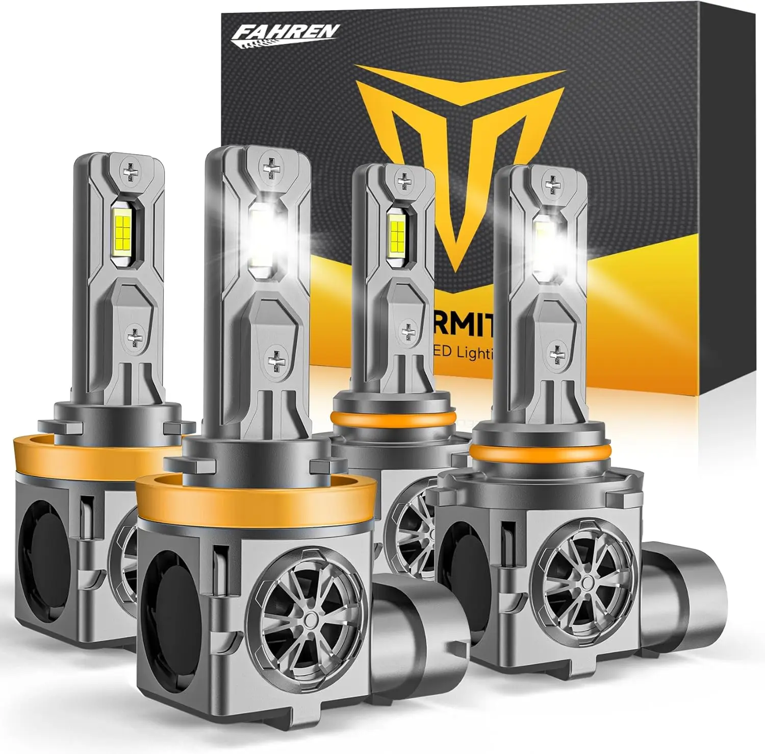 

Комплект светодиодных ламп 9005/HB3 H11/H8/H9, яркость 150 000 лм, миниатюрный размер, белый свет 6500K, срок службы 70 000 часов с охлаждающими вентиляторами