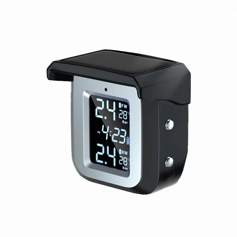

Motorcycle Solar Tire Pressure Monitor Wireless High-precision Tire Pressure Alarm Detector