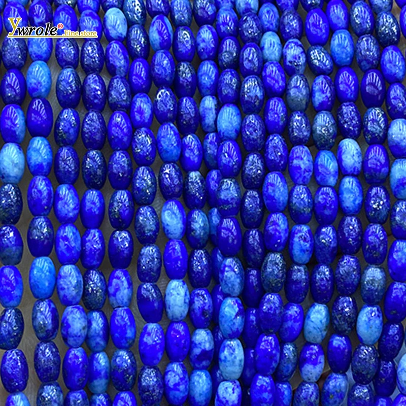 

Овальные бусины из натурального лазурита 4x7 мм для изготовления ювелирных изделий, серег, браслетов, подвесок, аксессуаров, 15 дюймов