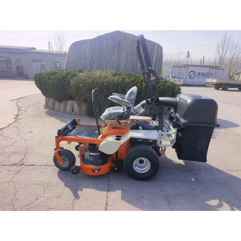 Powerful Lawn Mower Gas Powered Riding Grass Cutting Multi Terrain Adaptable Garden Maintenance Machinery