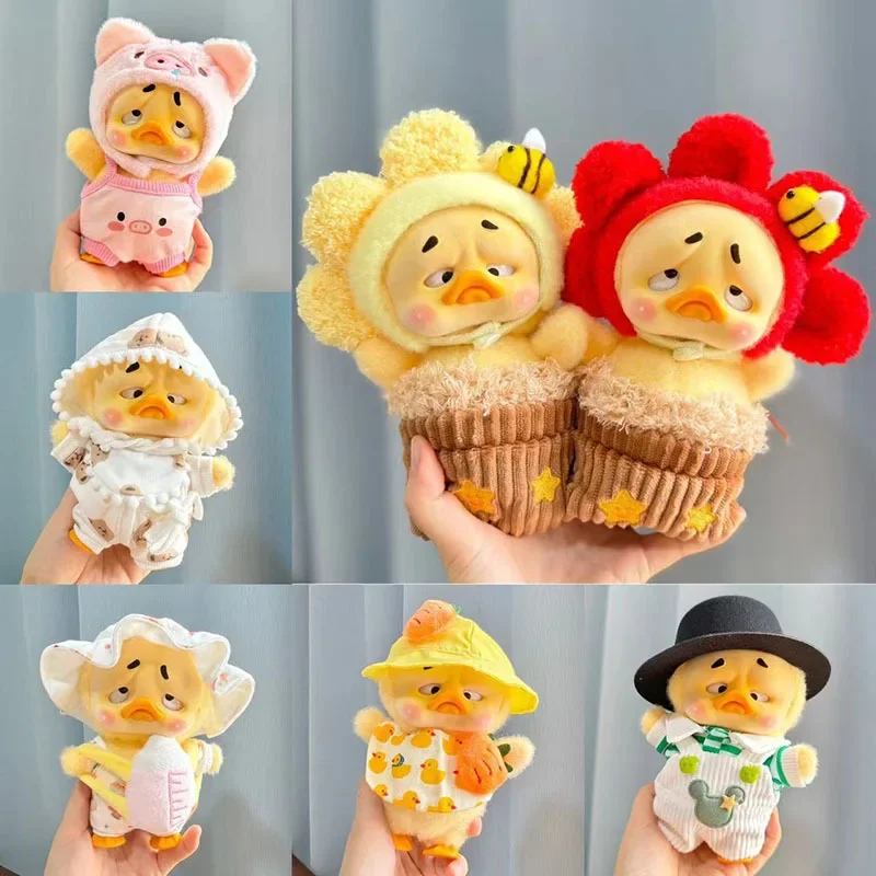 Doll Clothes for 15cm Annoying Duck Doll Toy Cute Mini Plush Doll's Clothes Outfit Accessories Suit Jumpsuit Dress Fans Children