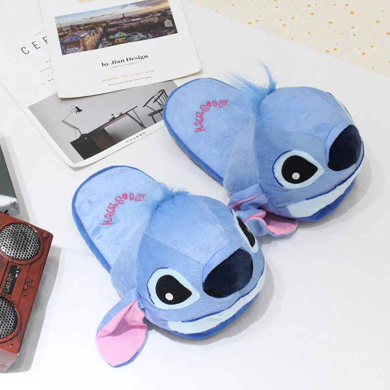 Giocattoli caldi Anime Lilo & Stitch Cartoon Stitch Pantofole di cotone Indoor Home Coppia Scarpe di cotone Calde e morbide Regali per la fidanzata invernale