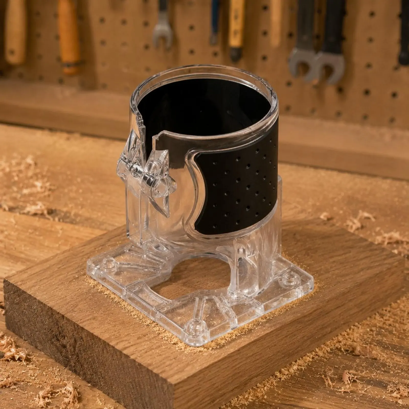 Trim Router Balance Plate Transparent Clear Acrylic Router Base Tool Accessory Precise Long-Lasting
