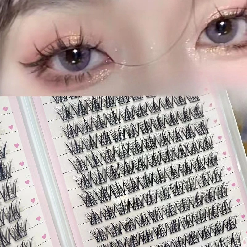 

16 Rows The Lazy Trilogy False Eyelashes High Quality Natural Manga Black Terrier Fake Lashes Professional DIY Makeup