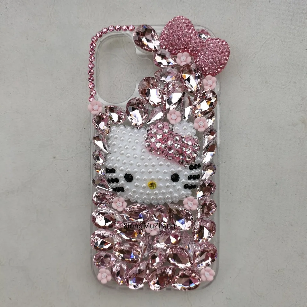 Sanrio Hello Kitty Pink Diamond Bow Niedliche Handyhülle für OPPO Find X9 X9Pro X8 X8 Ultra X8S X7 Ultra X6 Pro X5 Lite X3 Girl Cover – Detail 6