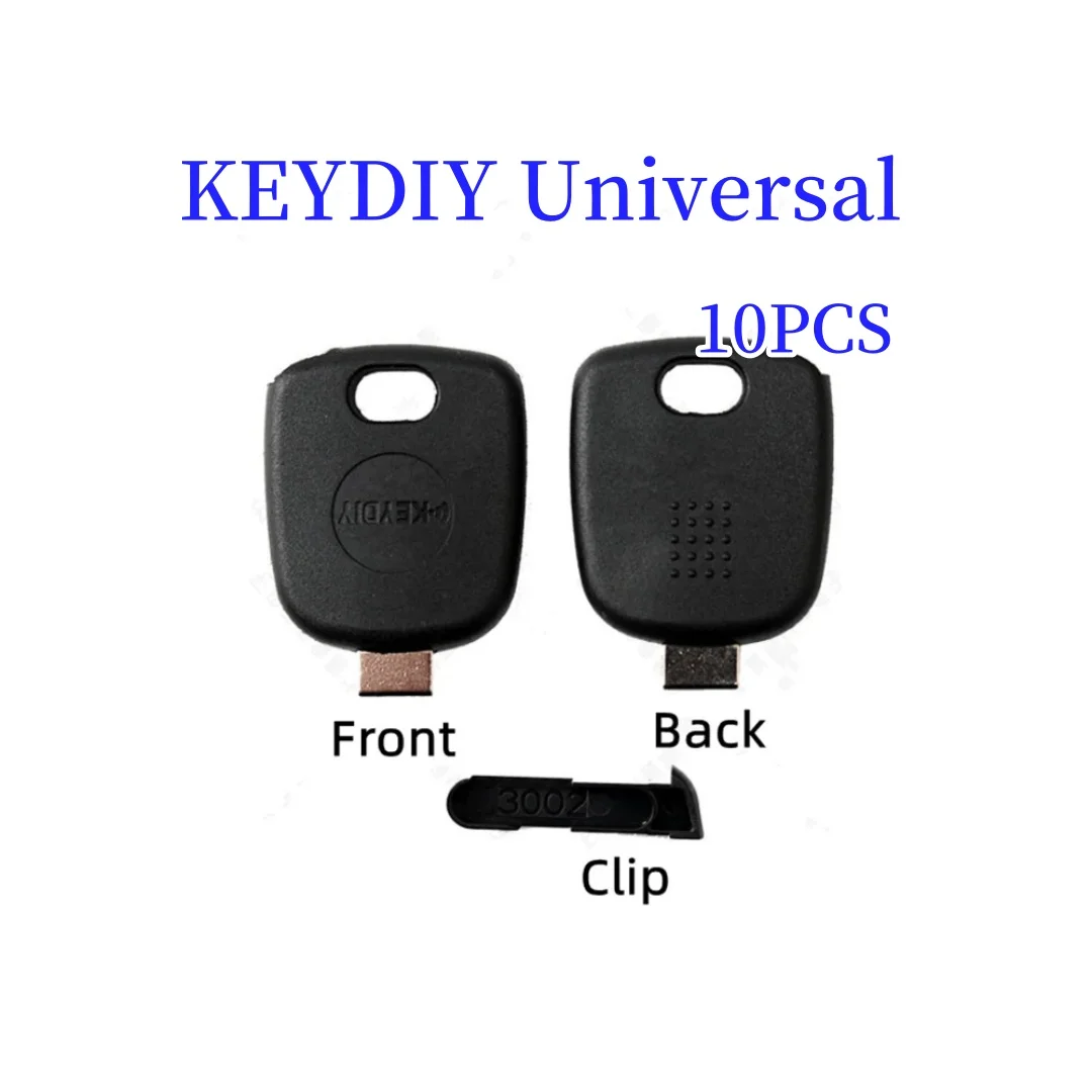 

10pcs/lot Genuine KEYDIY Universal Transponder Car Key Shell Case KD/VVDI Blades Head with Chip Holder Universal Car Key Casing