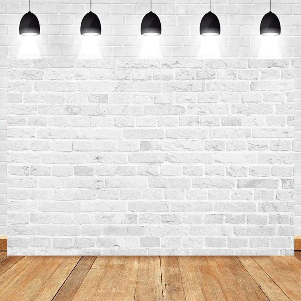 

Brick Wall Photography Backdrop White Black Red Retro Brick Wall Background Birthday Wedding Party Decoration Photo Background