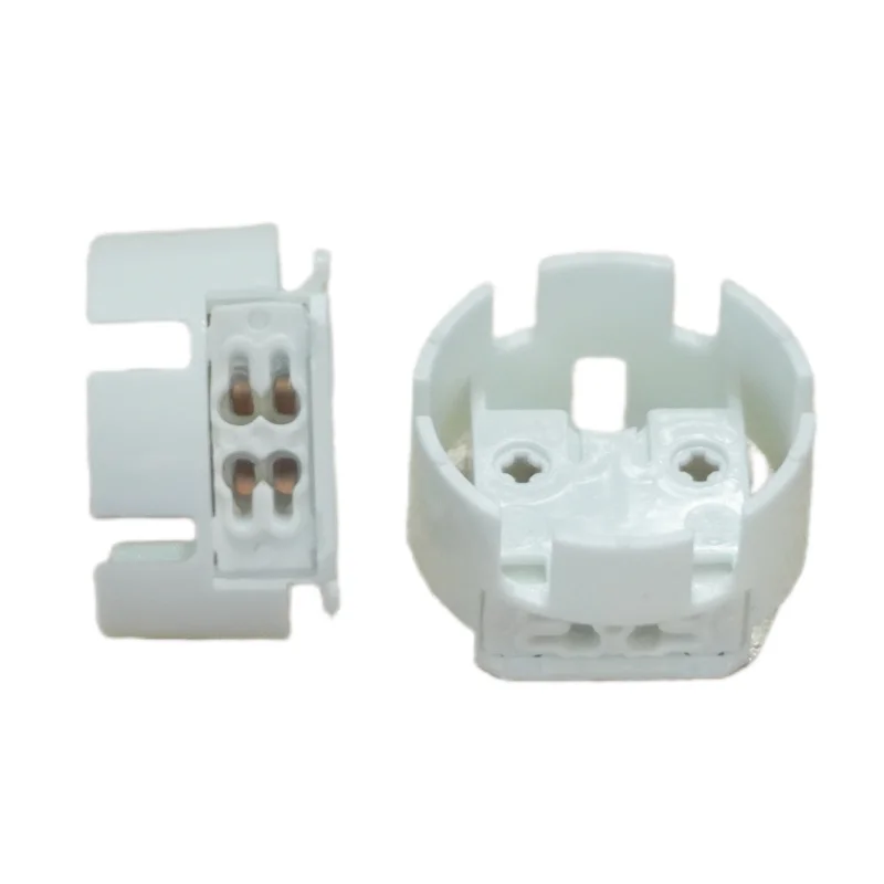 Portalámparas fluorescente G13, 5 piezas, 26mm de diámetro, cuerpo de PC