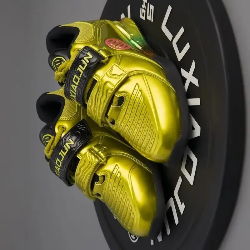 

Профессиональные кроссовки для тяжелой атлетики 2026 года, унисекс, золотые/серебряные, для приседаний, мужские и женские, для занятий в зале, спортивная обувь для пар