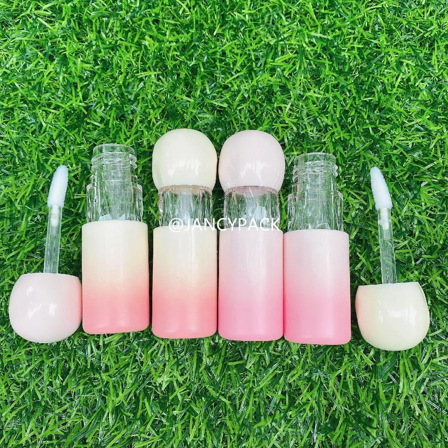 4.5ml pink Lip gloss Tubes Big Brush Cosmetic Containers Wholesale Makeup Beauty Lipstick Lip Balm Packing Bottles