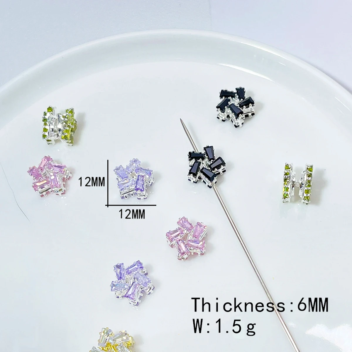 Cordial Design 50 Uds. Cuentas de cobre de 12*12MM/hechas a mano/hallazgos y componentes de joyería/efecto de diamantes de imitación/forma de flor/cuentas DIY # 18669