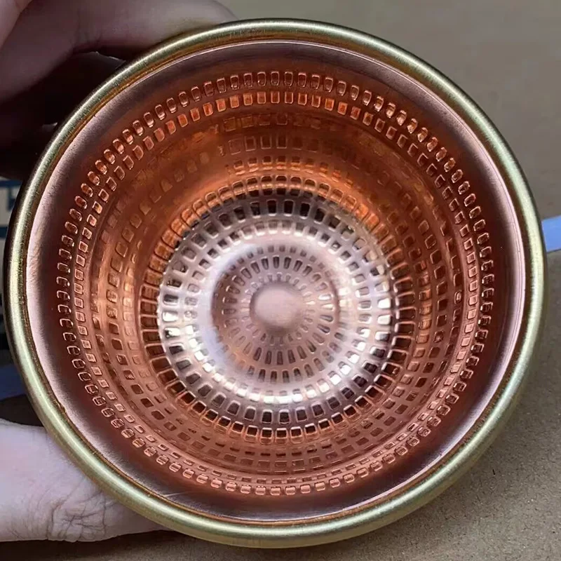 New Pure Copper Water Supply Cup Purple Copper Water Supplys Bowl Nepal Red Copper Bowl Supply Cup Eight Supply Cups