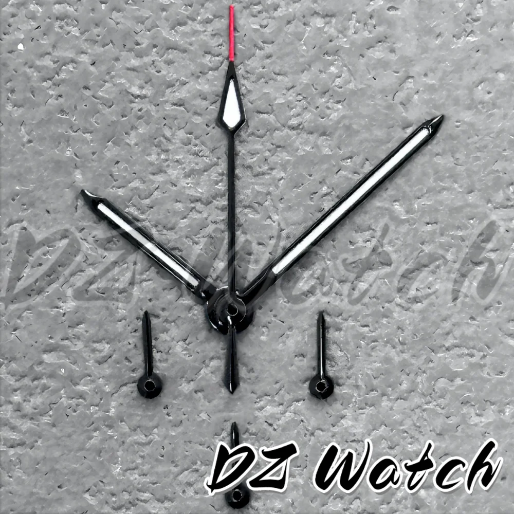 DZ Men Quartz Watch Accessories 6PCS Watch Hands Luminous Watch Needles For VK63 Quartz Movement Rose Gold Running Second Hands