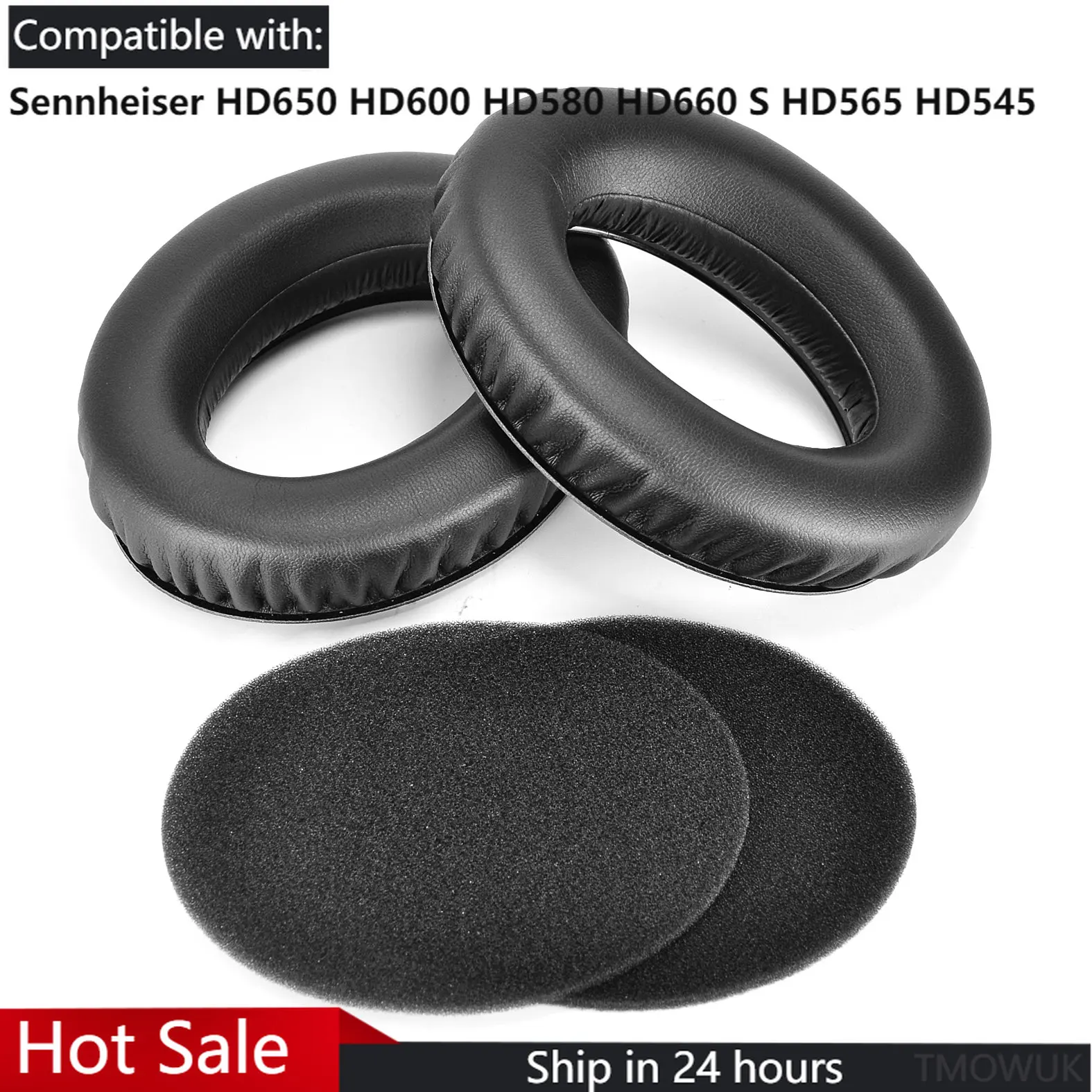 

Replacement Ear Pads Cushions for Sennheiser HD650 HD600 HD580 HD660 S HD565 HD545 Headphones Repair Earpads