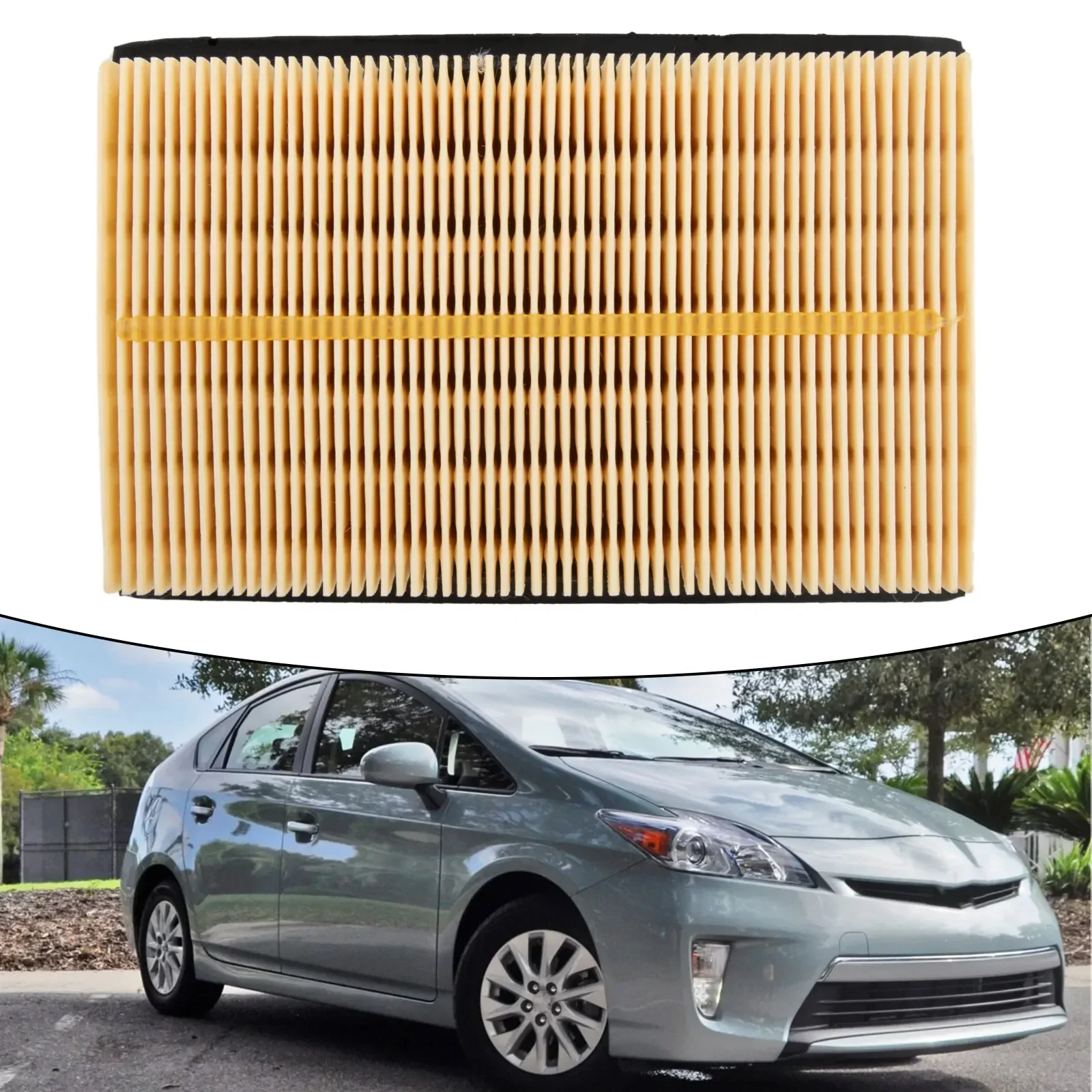 

None Air Filter Car Truck 17801-21060 Air Filter Car Accessories Replacement White & Black Practical High Quality