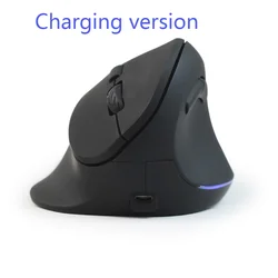 Ergonomic Vertical Wireless Mouse Rechargeable Computer Gaming Mice 1600 DPI USB Optical 6 Buttons Big Hand Mouse For Desktop PC
