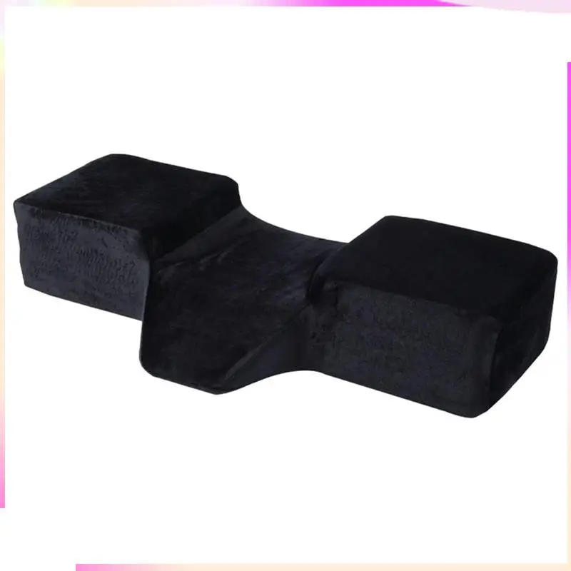 B26B Lash Neck Pillow For Lash Extensions Ergonomic Lash Pillow Memory Foam Lash Bed Pillow+Side Pocket Ergonomic Curve