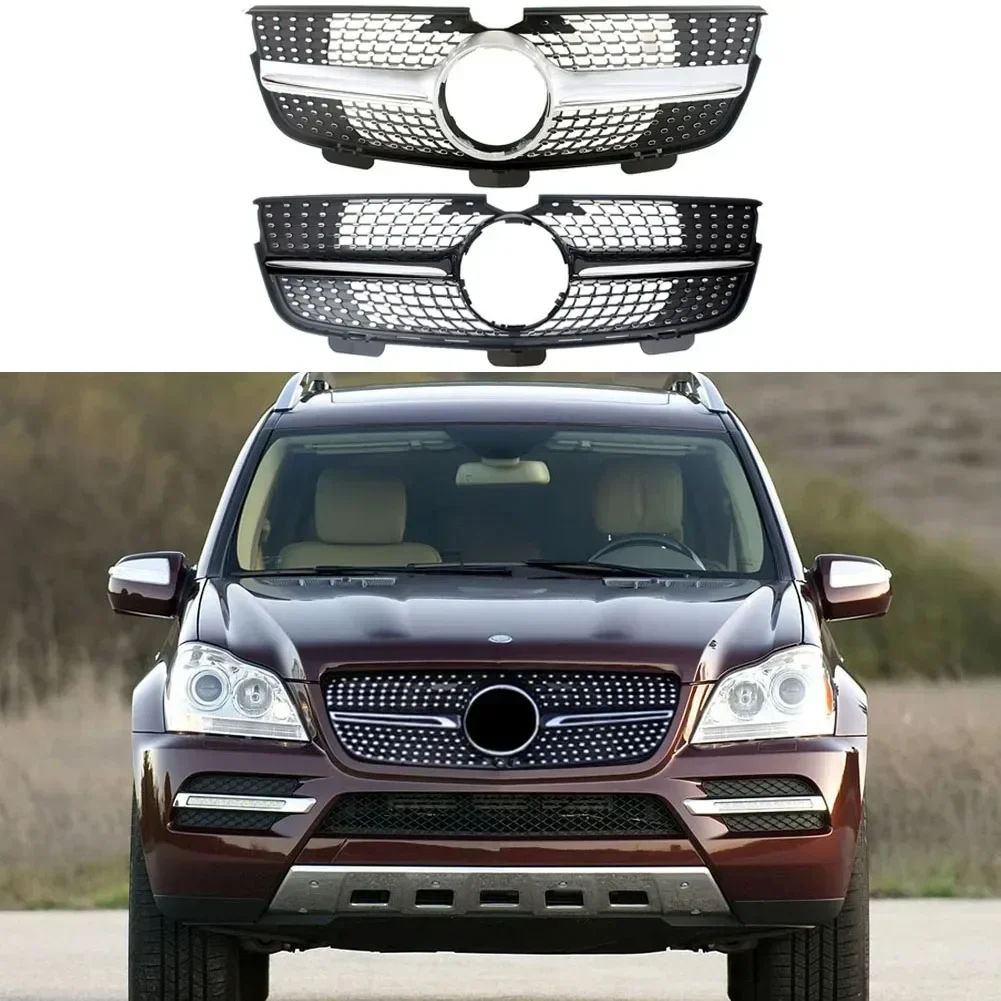 Front Bumper Racing Grilles Upper Grille Cover For Mercedes-Benz X164 GL-Class 2010 2011 2012