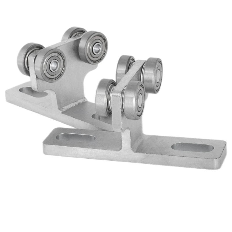 2Pcs 4 Bearing Trolley Assembly Metal Trolley Assembly For 1-5/8 Inch Wide And All 1-5/8 Inch