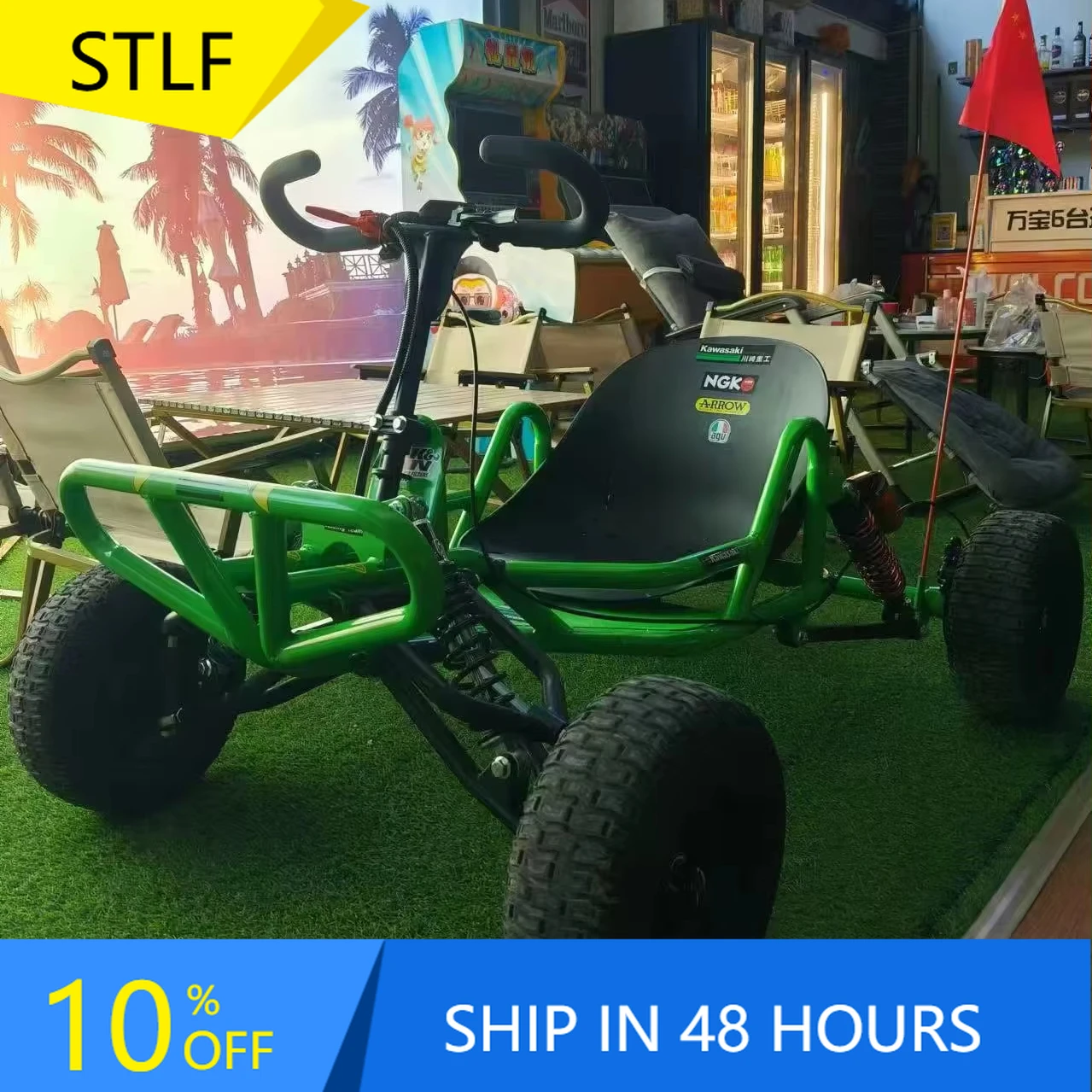 

STLF90CC Two-Stroke Off Road Engine Go-Kart for Adventure All-Terrain Perfect Thrilling Outdoor Drives