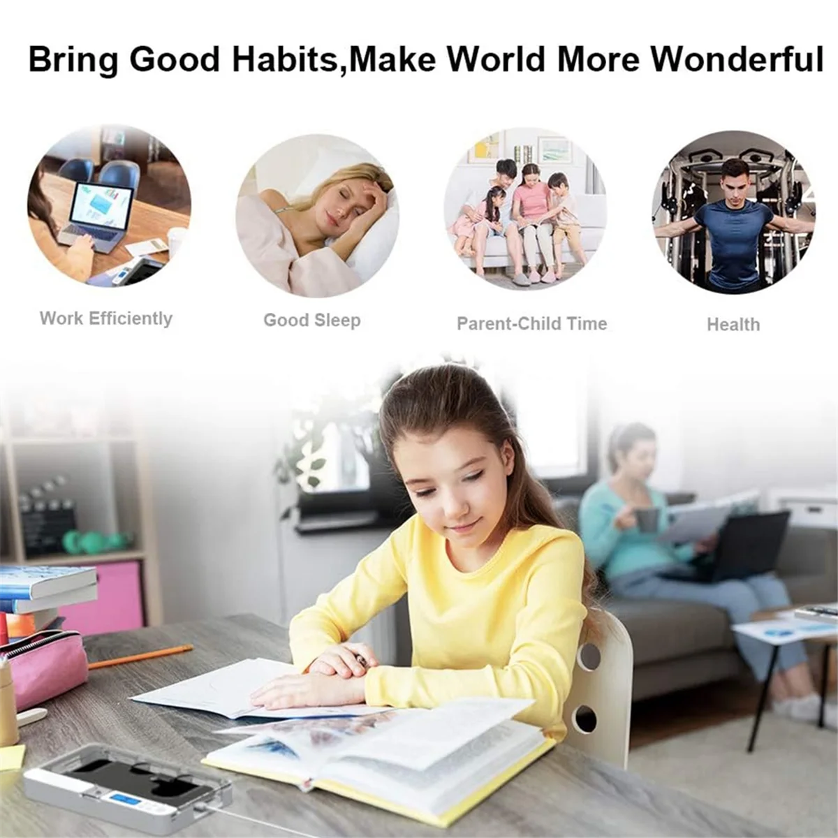 

Y31A Portable Phone Timer Lock Box for and Android Phones, Self-Control Timer Locker to Help Kids,Students
