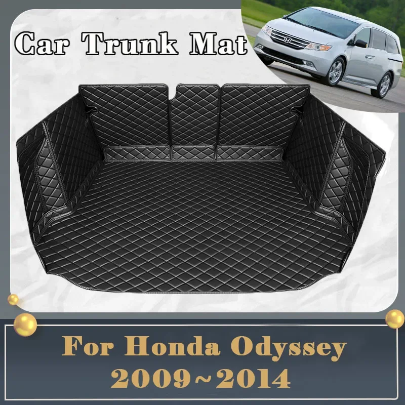 

Car Trunk Mat For Honda Odyssey 7seats 2009~2014 Dirt-resistant Fully Luxury Rear go Tray Accessories 2012 2013