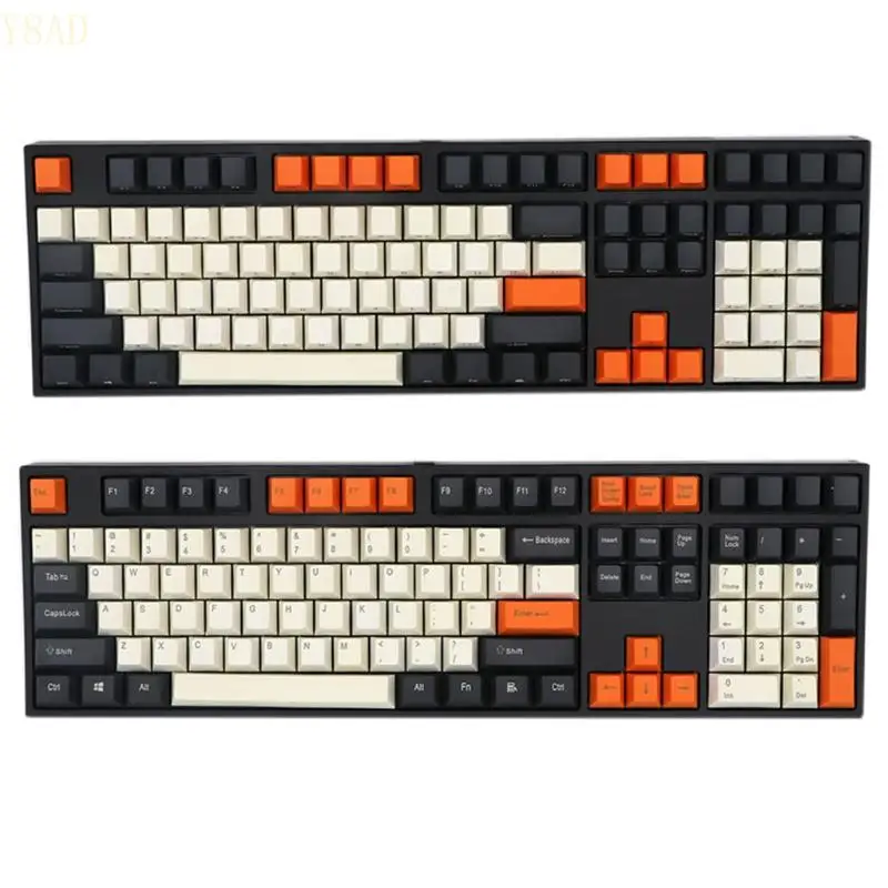 

Y8AD Большой углерод Механическая клавиша клавишные клавиши 108pcs OEM Dye Sub для крышки ключа для Cherry MX GK61 64 84
