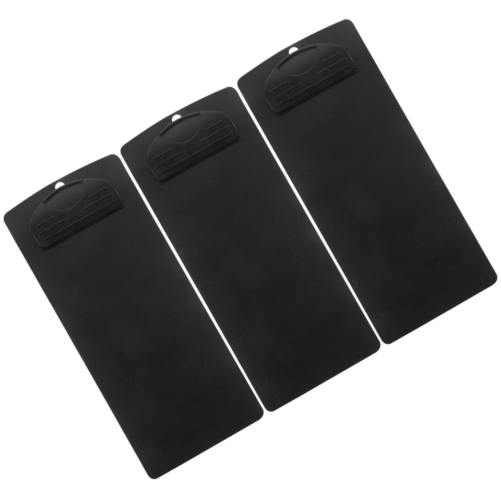 3pcs Students Writing Boards Folder Writing Boards for Restaurant Office Paper File Clip Students Portable