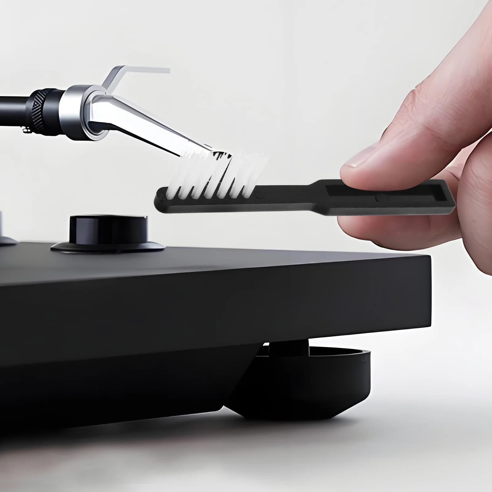 

2pcs Vinyl Record Cleaning Turntable Stylus Dust Remover Reusable Durable Anti-Static Record Vinyl Cleaner Tool Supplies Needle