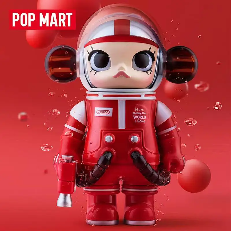 Pop Mart Mega Ruimte Molly 100% Serie 02-b Kawaii Anime Actie Figuur Ornament Beeldjes Home Decor Desktop Poppen Model Cadeau