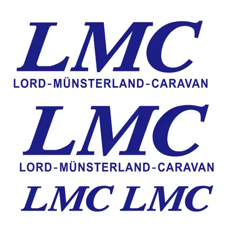 4pcs for LMC LORD sticker sticker RV camper caravan