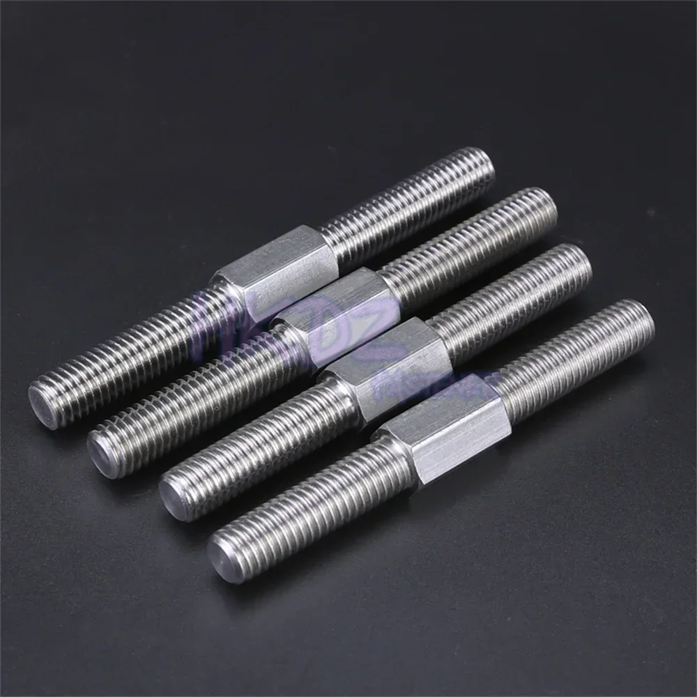 New 304 Stainless Steel Dual Head Threaded Bar Left Thread Right Thread Double End Thread Rod Stud Bolts Rod Tooth Stick Double