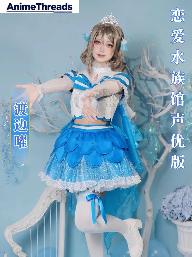 

LoveLive Sunshine Aqours AQUARIUM Cosplay Takami Chika Sakurauchi Riko Kurosawa Dia Cosplay Costumes Christmas Costumes Cosplay